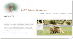 Desktop Screenshot of 24ktgoldenretrievers.com